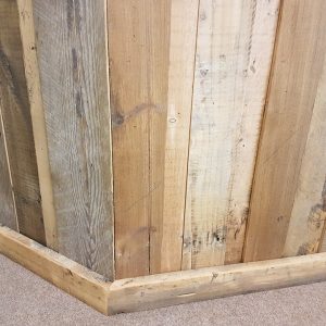 bar made from reclaimed wood