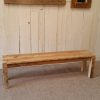Rustic Wood Wax Bench - Cargo Style