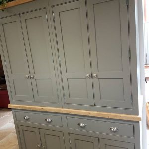 rustic wood kitchen larder
