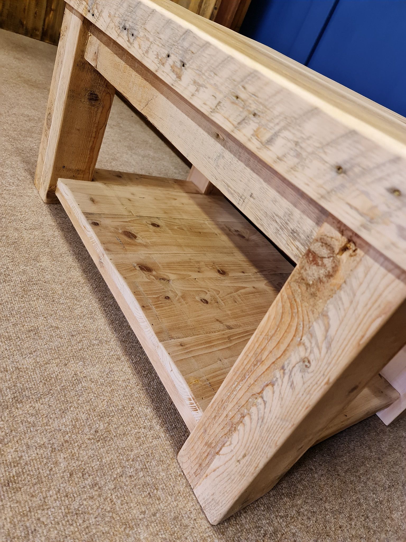 Rustic Wood Coffee Table - Image 8