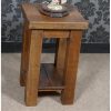 Chunky Lamp Table with Shelf