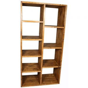 Reclaimed Wood Bookcase cube style - large