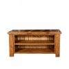 Farmhouse TV Cabinet Open Shelf - Solid Wood