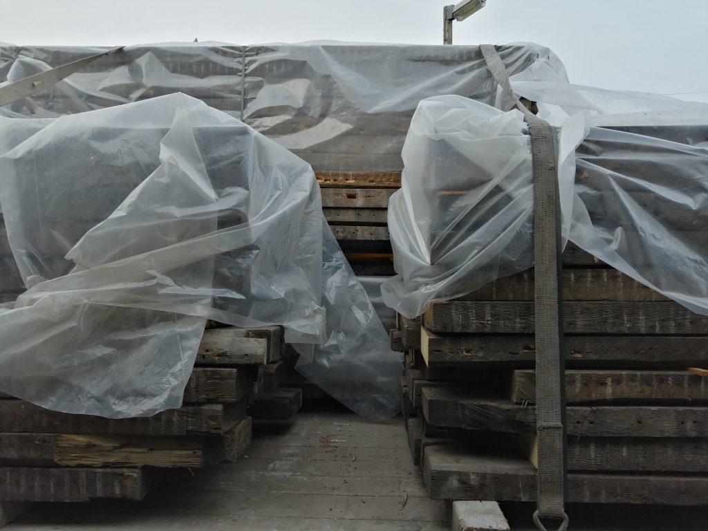 rustic wood delivery