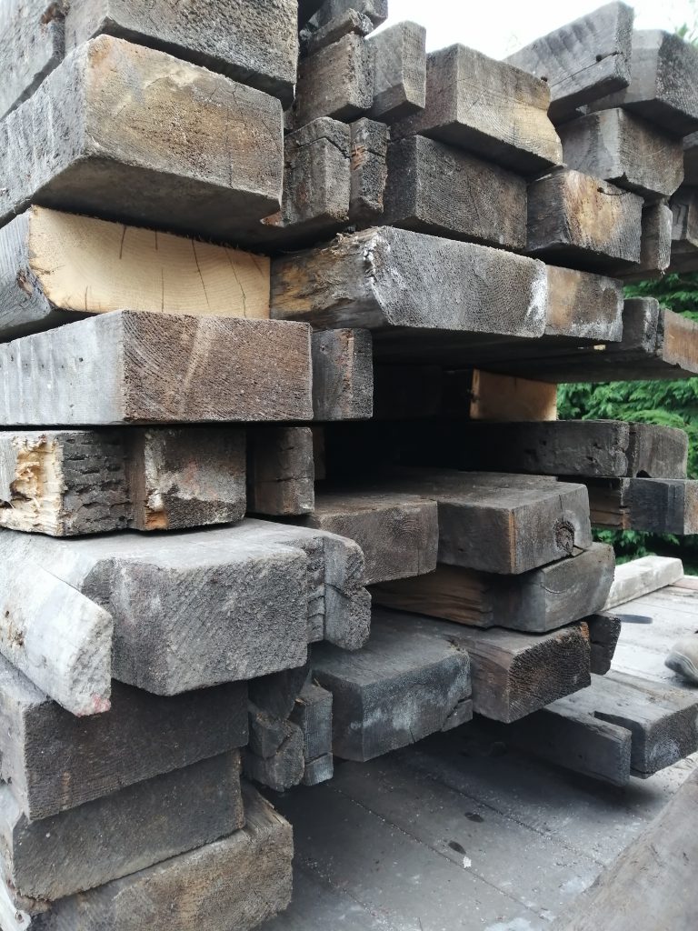 various sizes and shapes of rustic wood from London
